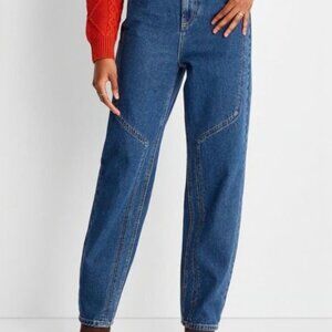 Future Collective Dark Blue Wash Straight Leg Jean size 2.